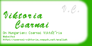 viktoria csarnai business card